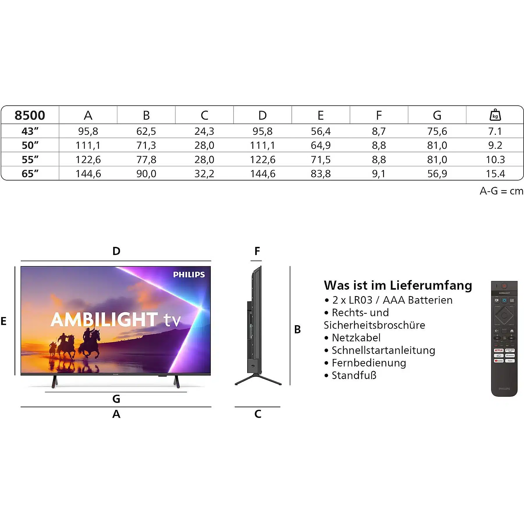 PHILIPS 55PUS8550/12 LED Ambilight TV (piatto, 55 Zoll / 139 cm, UHD 4K, SMART TV, Ambilight) - Afbeelding 11